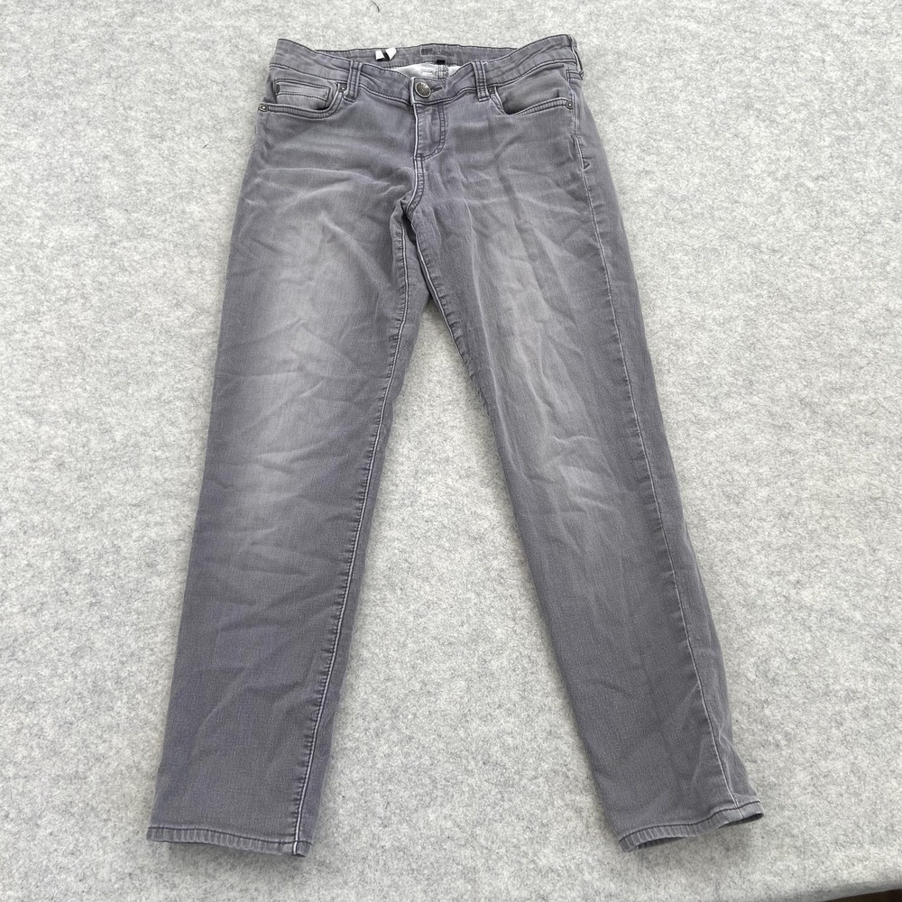 KUT From The Kloth Diana Skinny Jeans Womens 8 (31x27) Gray Med Wash Stretch